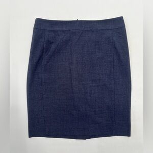 NEW Ann Taylor Loft Blue Pencil Office Skirt Size 4